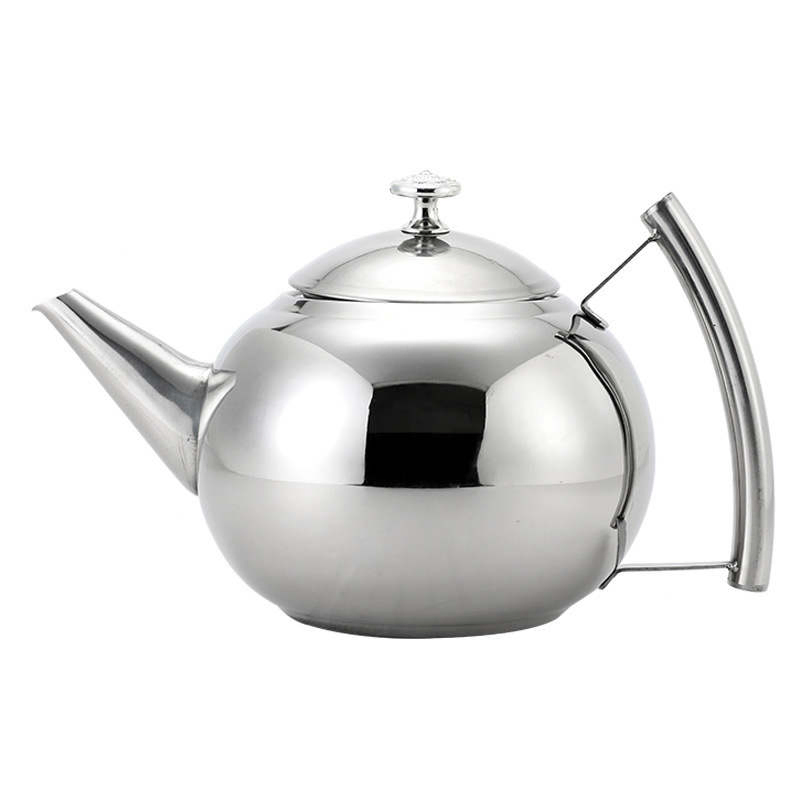 Thickened Stainless Steel Long Spout Tea Pot with Filter for Restaurant