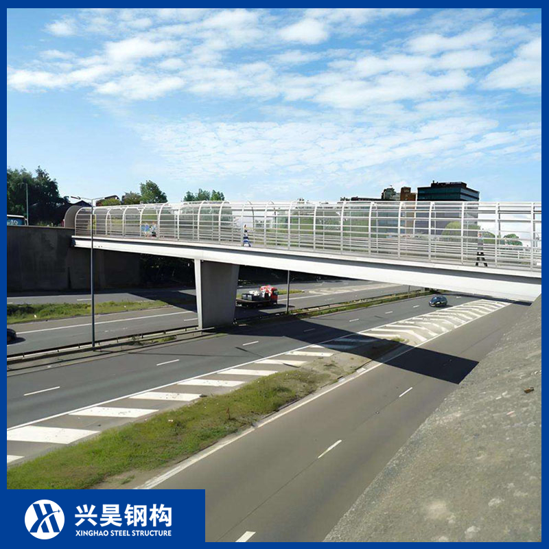 Custom Steel Structure Girder Bridge Prefabricated Steel Arch Bridge for Municipal and Industrial Construction
