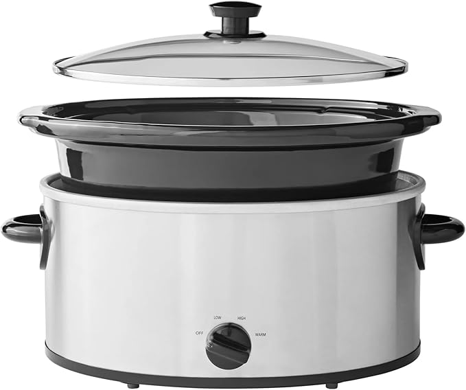 Large Capacity 6qt Slow Cooker for Family-Friendly Meals