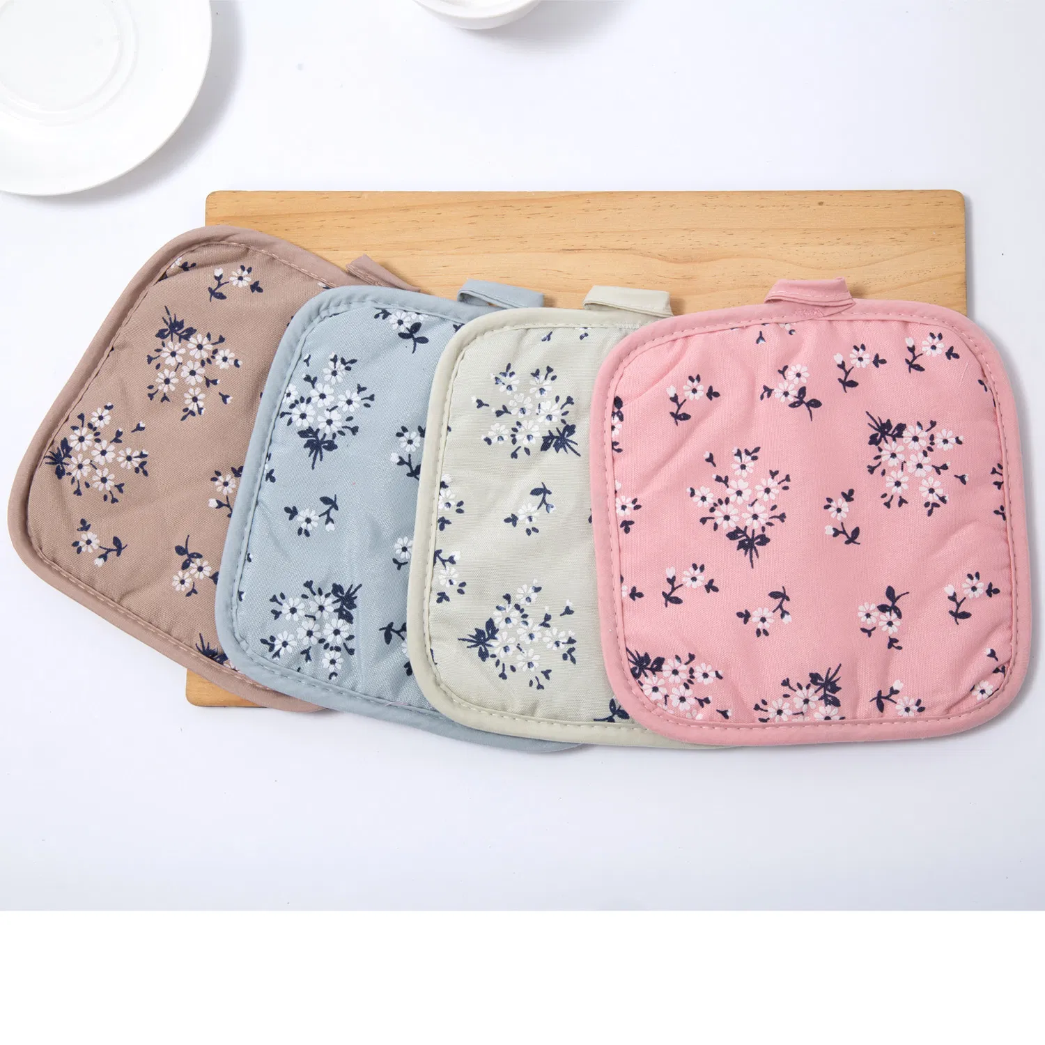 Heat Resistant Kitchen Cotton Set Customized Logo Microwave Oven Mitt Glove