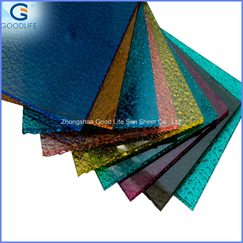 Bronze Color Diamond Polycarbonate Embossed PC Sheet