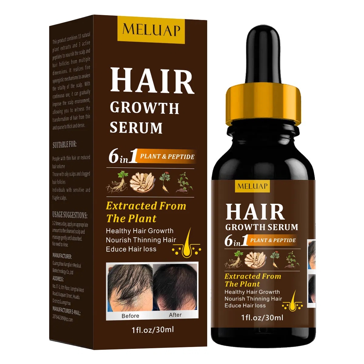 Factory Private Label 100% Natural Rosemary Hair Growth Serum Growth Hair Treatment Improve Fast Hair Growth Oil