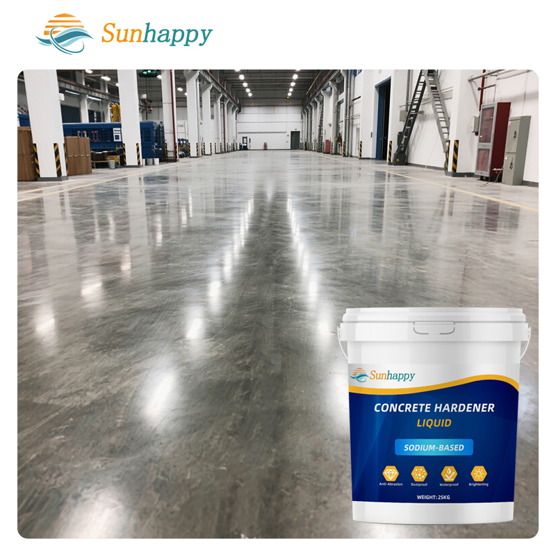 Effective Cement Curing Agent Water Dust Proof Abrasion-Resistant Water-Based Liquid Concrete Floor Hardener