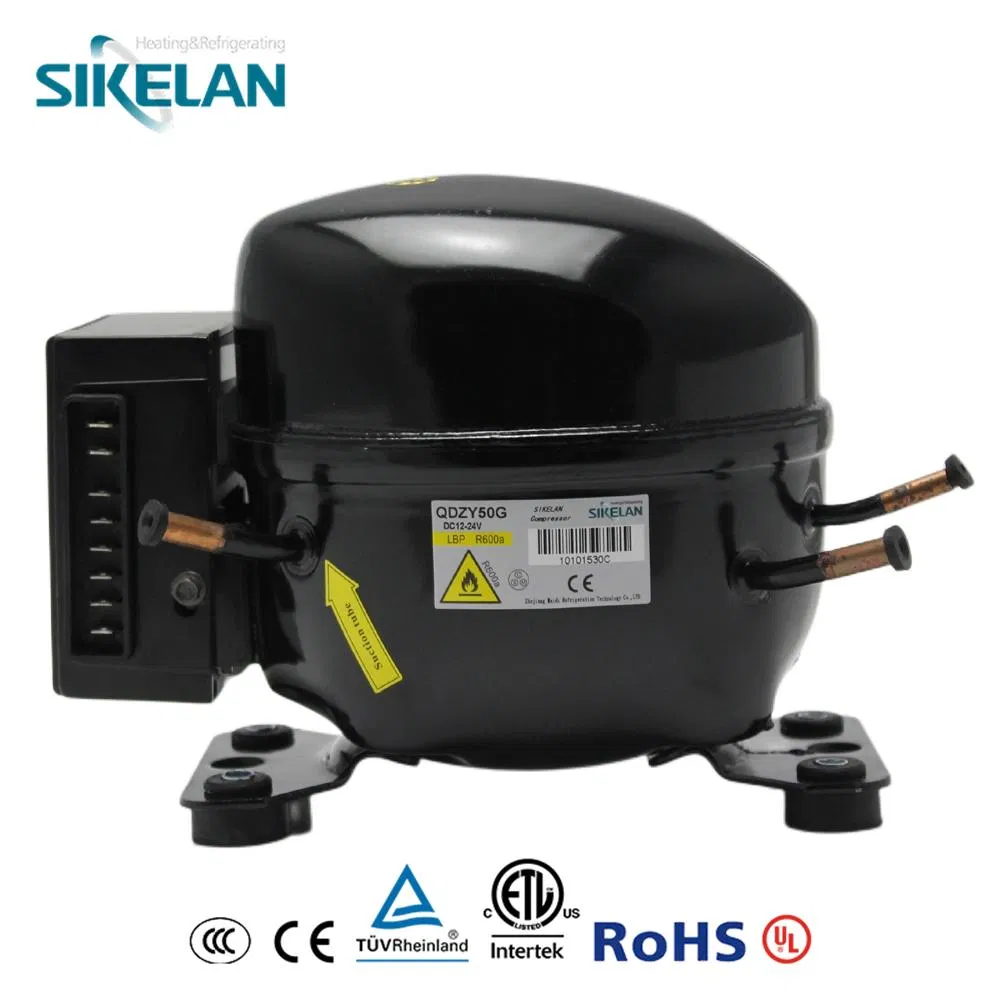 Low Noise R134A/R600A 12V 24V DC Refrigeration Cooler Compressors