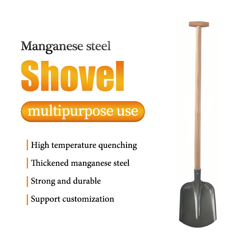 T Wooden with Handle Stainless Construction Hand Square Shovel 508