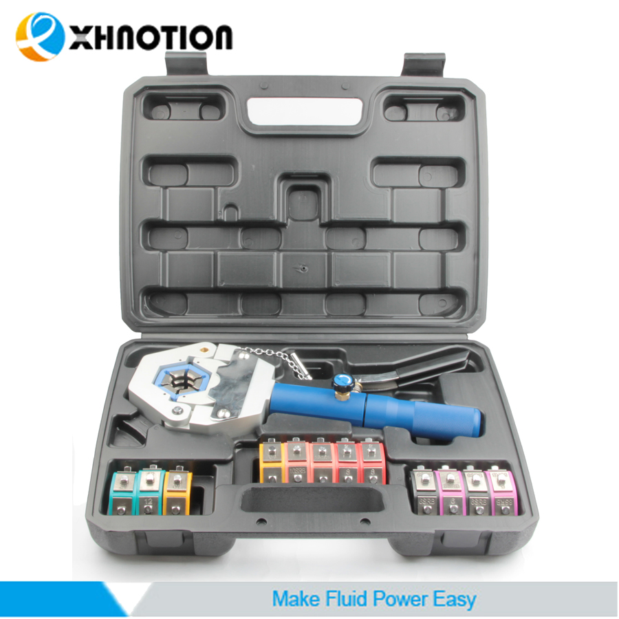 Xhnotion A/C Hose Manual Hydraulic Crimper Tool Set