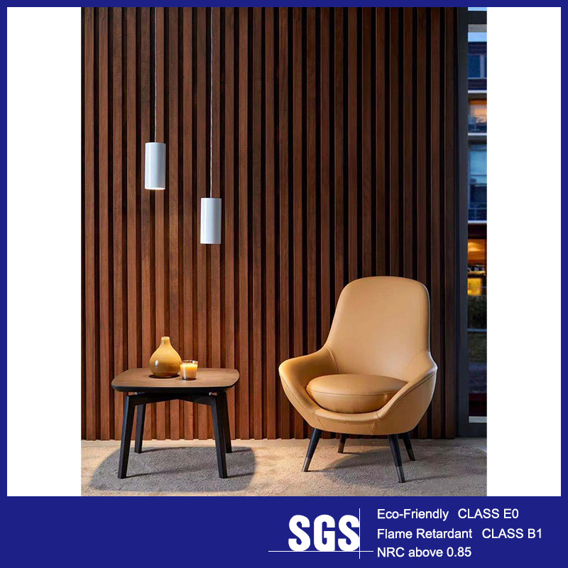 Top Quality High End Decorative Material Wood Panels for Walls Vertical Wood Slat Room Divider MDF Slatted Cladding Slat Board Wall System