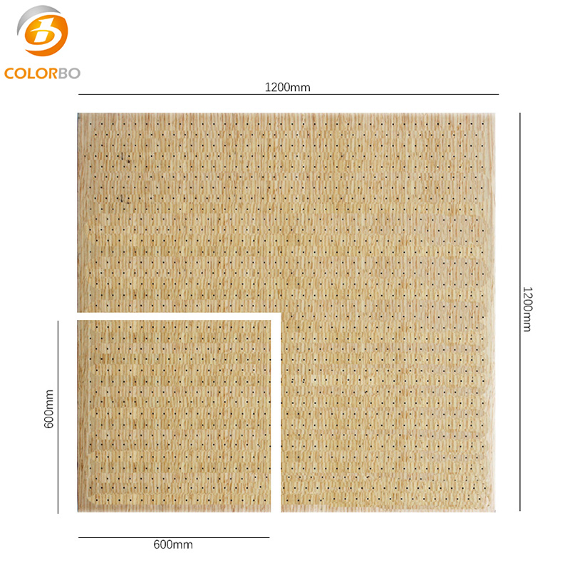 Wooden Perforated Acoustic Panels with Veneer Surface