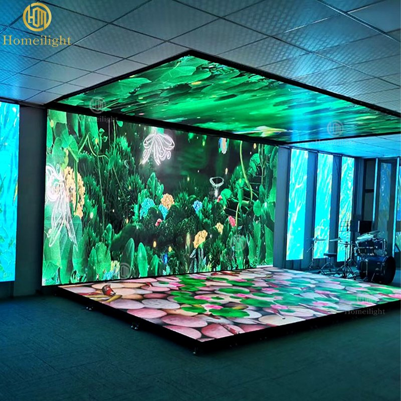 LED Indoor Outdoor P3.9 Interactive Display Screen Dancing Tile