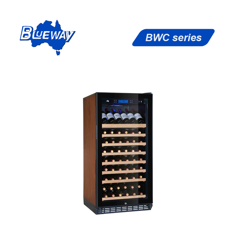 Wine Cooler with Air-Cooled Cycle Design for Equable Indoor Temperature