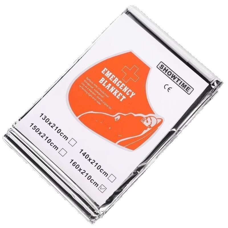 4 Pieces Outdoor Portable First Aid Thickened Anti Overheating Aluminum Foil Tin Foil Insulation Blanket
