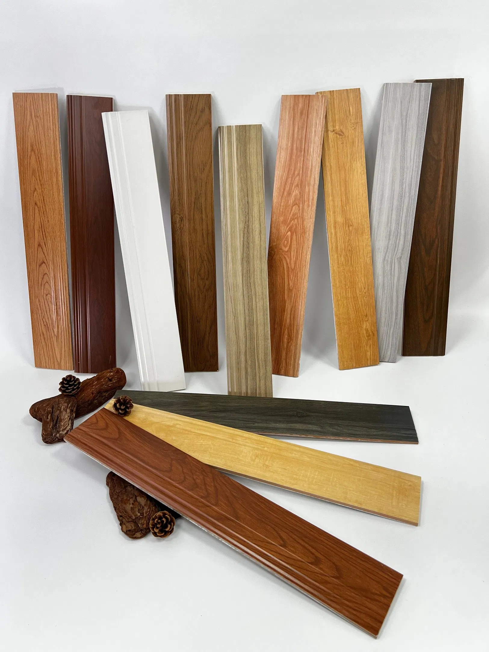 Luxurious Porcelain Wood-Look Skirting Tile for Modern Interiors