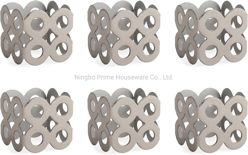 Contemporary Chic Napkin Rings for Dinner Parties, Weddings Receptions, Family Gatherings, or Everyday Use, Set Your Table