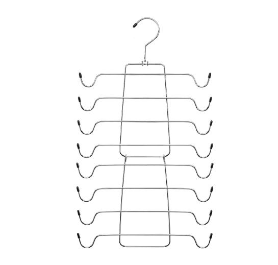 Металлическая складная вешалка для одежды и белья