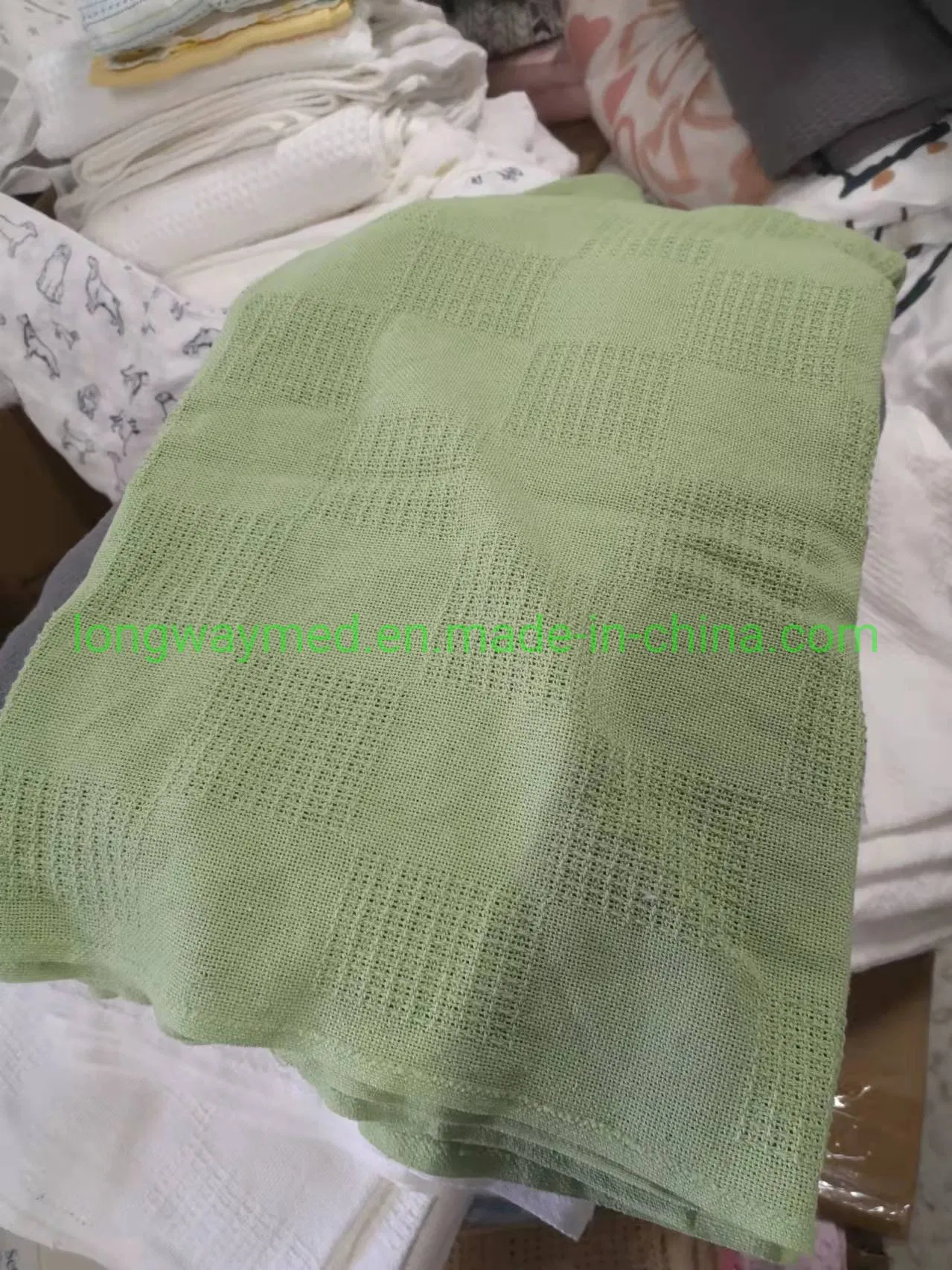100% Cotton Waffle Weave Thermal Blanket