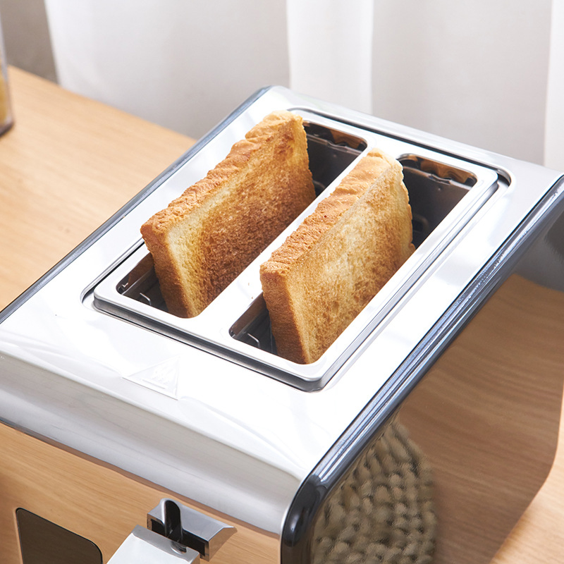 Retro Fully Automatic Household Touch Screen Stainless Steel Breakfast Toaster