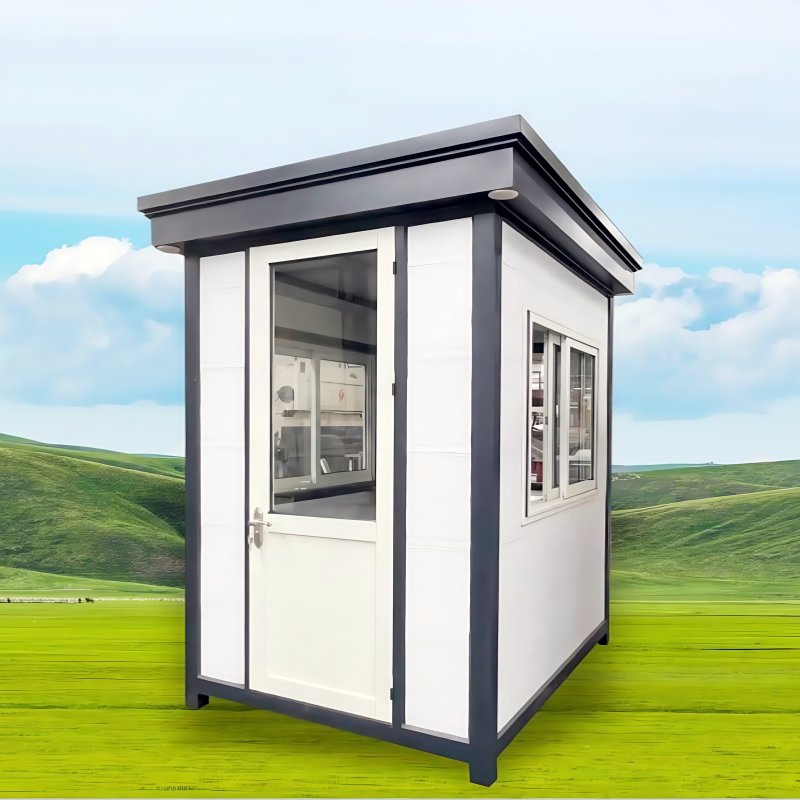 2m/2.5m Cheap Outdoor Steel Structure Luxury Modular Mobile Modern Portable Prefab Sentry House for Prefabricated Booth Security Guard Service Kiosks