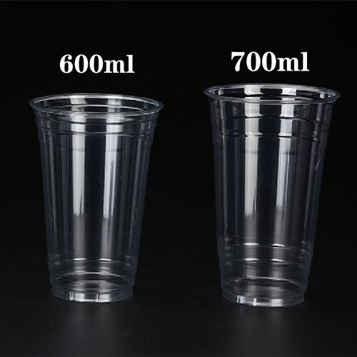 Прозрачные стаканы с крышкой из пищевого PLA пластика