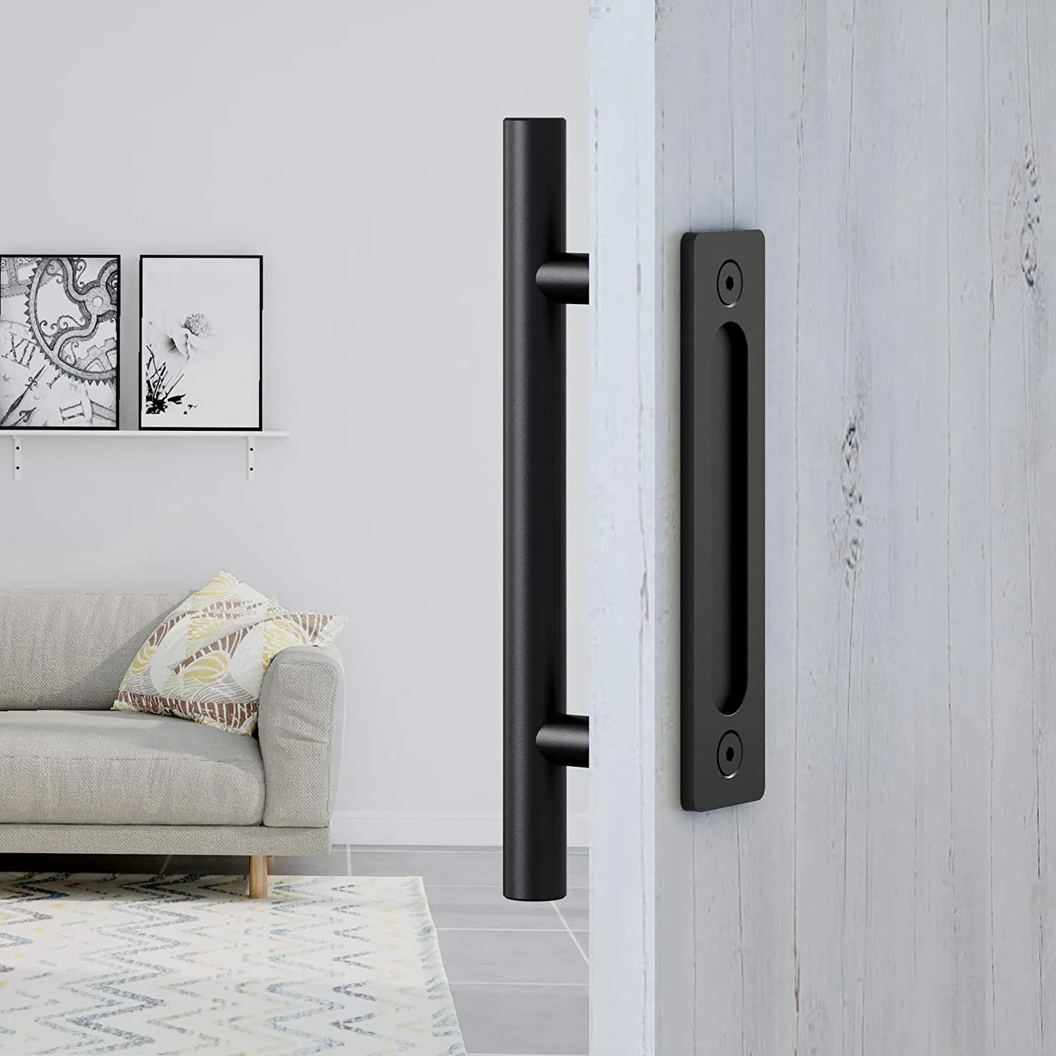 Door Handles Sets Luxury Modern Chrome Aluminum Stainless Steel Gold Black Entrance Pull Soor Handles