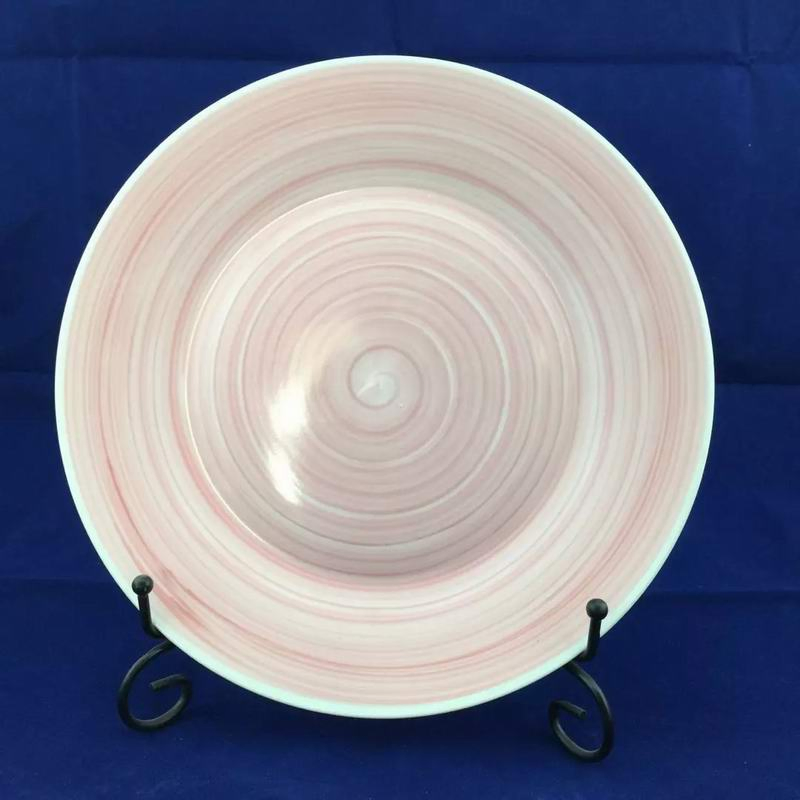 8"Soup Dessert Plate Color Line Porcelainware Ceramics Tableware