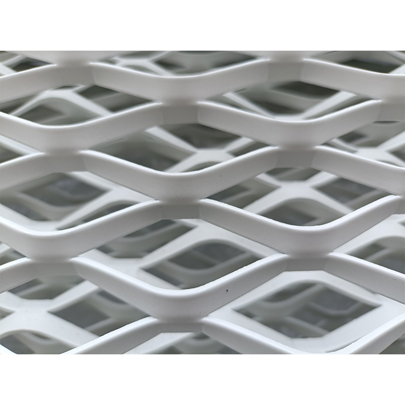 Customized White Aluminum Decorative Expanded Metal Wire Mesh for Building Facade/Ceiling Material