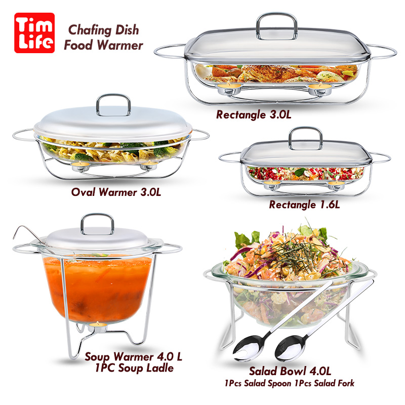 Rattan Buffet Chafing Dish Inox Food Warmer Service Dish Restaurant Hotel Items