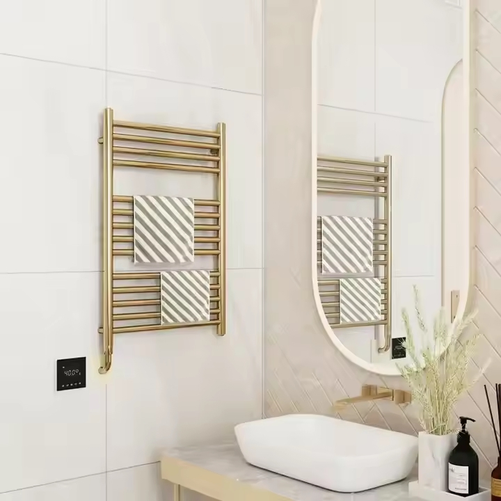 Modern Wall-Mounted Heated Towel Rack for Stylish Homes