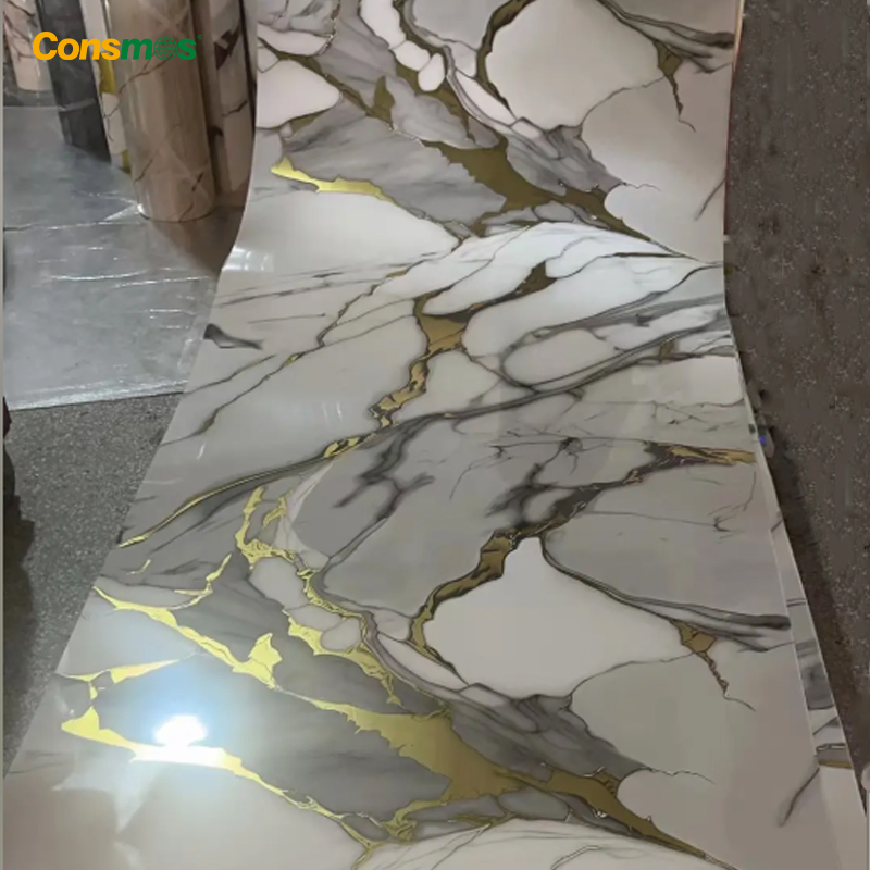 High Quality Waterproof Marble Peel and Stick Wall Sticker 3D Vinyl Self Adhesive Bathroom PVC Wallpaper