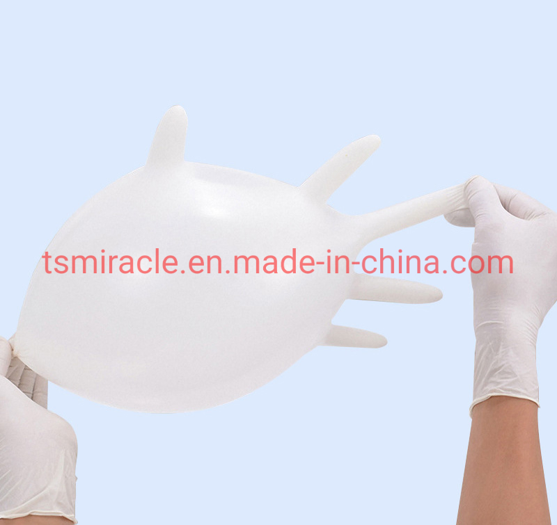 Powder Free White Disposable Non-Medical Nitrile Examination Gloves