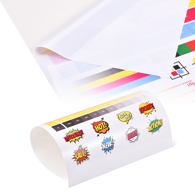 Glossy White PP Inkjet Printable Custom Adhesive Label