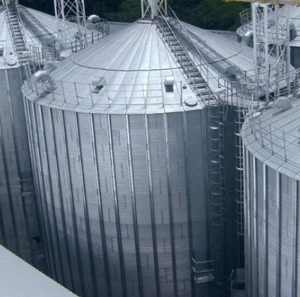 275-600G/M2 Industry Standard Customized Corrugated Steel 10000 Ton Grain Silo
