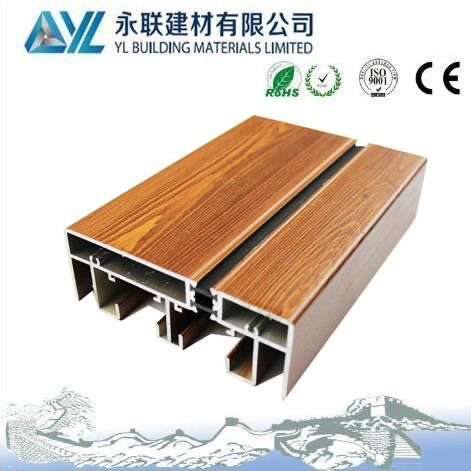 High Quality Wooden Grain Aluminum Profile for Heat Insulation Window