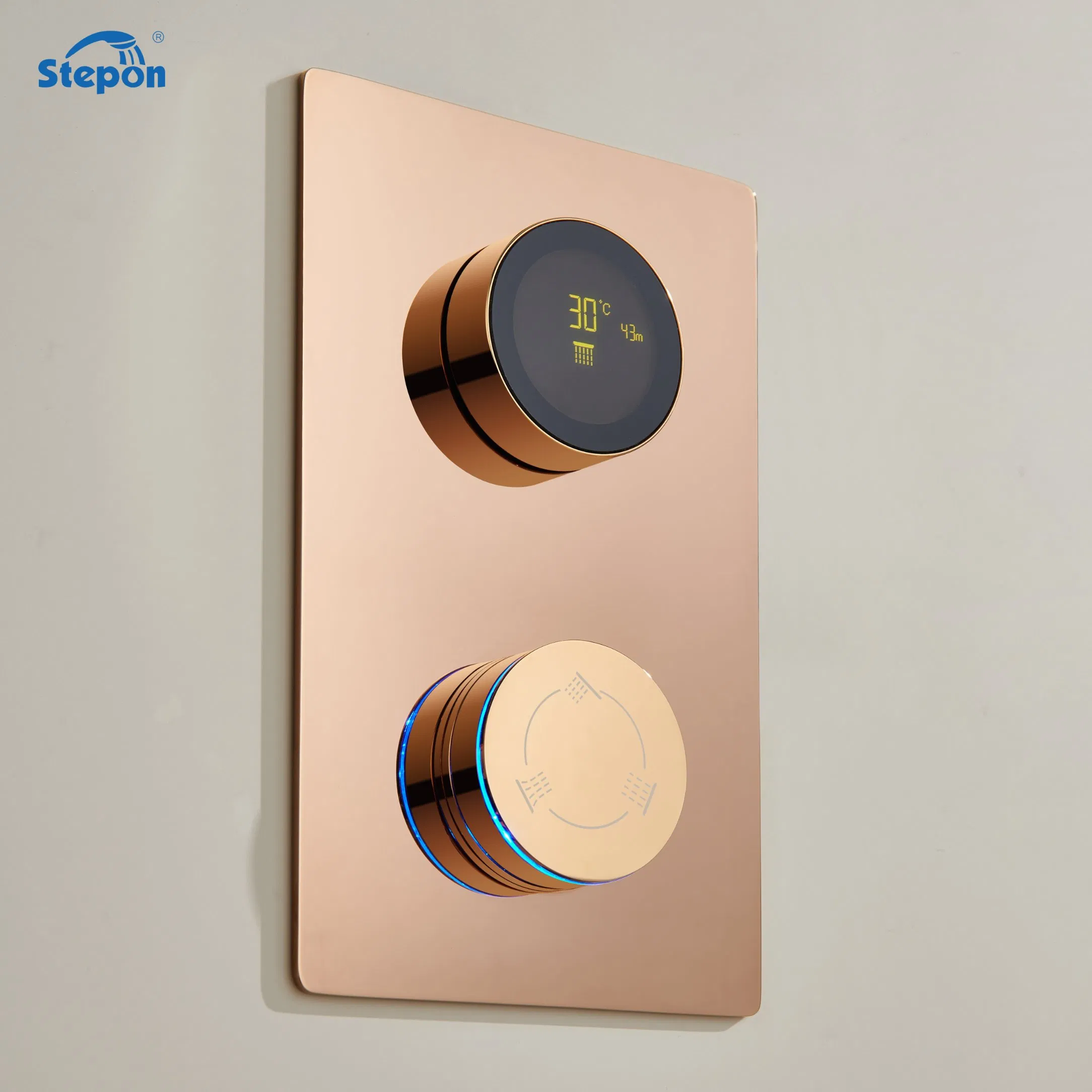 Stepon Bathroom Thermostatic Shower Set with Anti-Scald Safety Digital Display Concealed Install