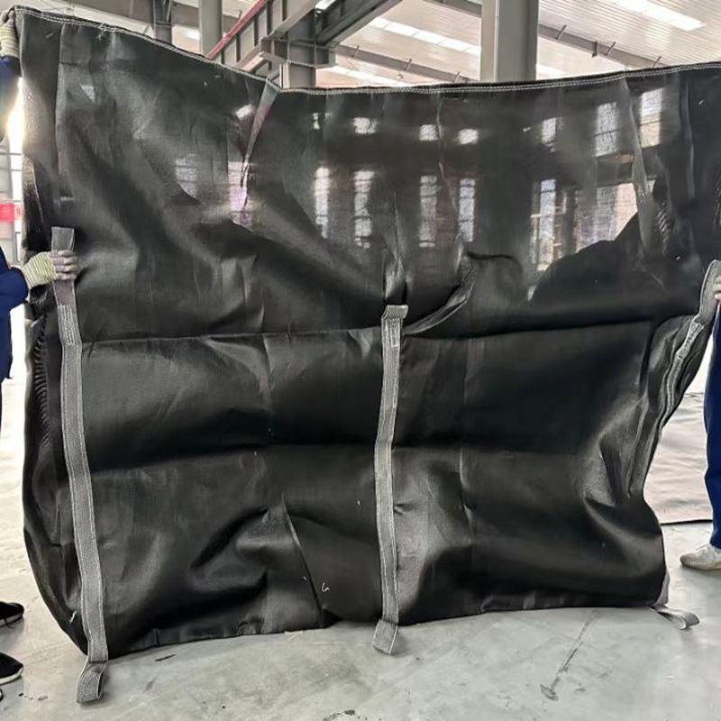 Heavyweight Black Geotextile Geobag for Durable Construction Use
