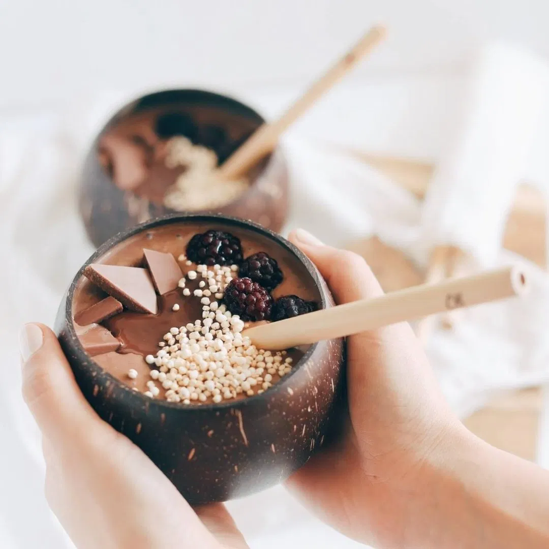 Party Cutlery Cheap Wholesale Hand Carved Coir Bowls