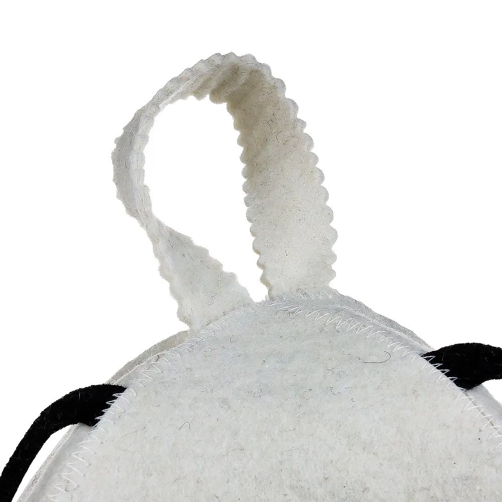 Thermal-Blocking Wool Felt Headgear for Sauna - 2mm Dense Material & Color Design