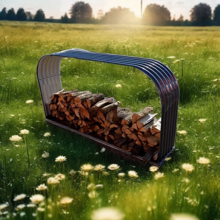 Long Size Heavy Duty Outdoor Firewood Shelf Wr21245106