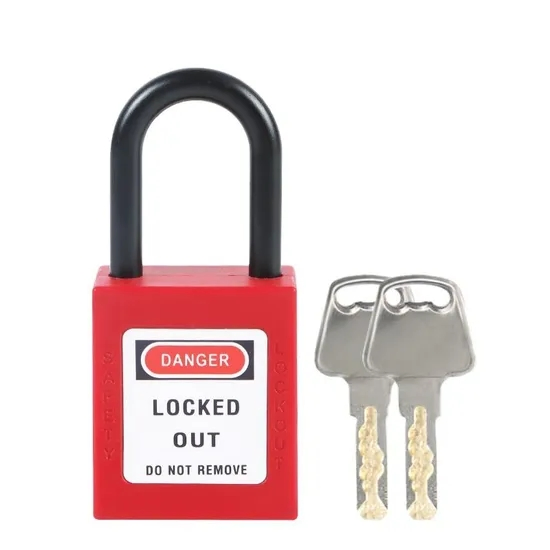 Qvand 38mm Nylon Shackle Safety Lockout Padlock for Safety Lockout