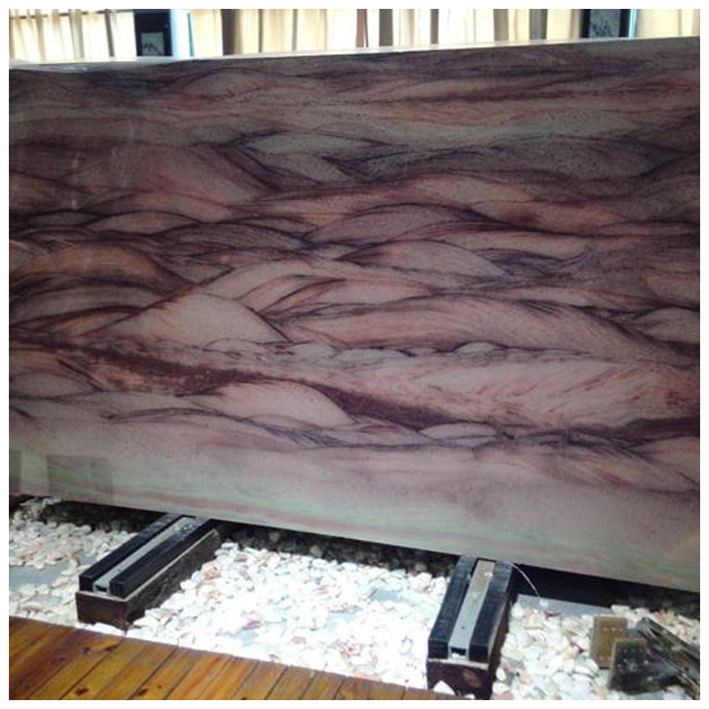 Luxury Brazilian Red Colinas Exotic Quartzite for Feature Wall and Countertops
