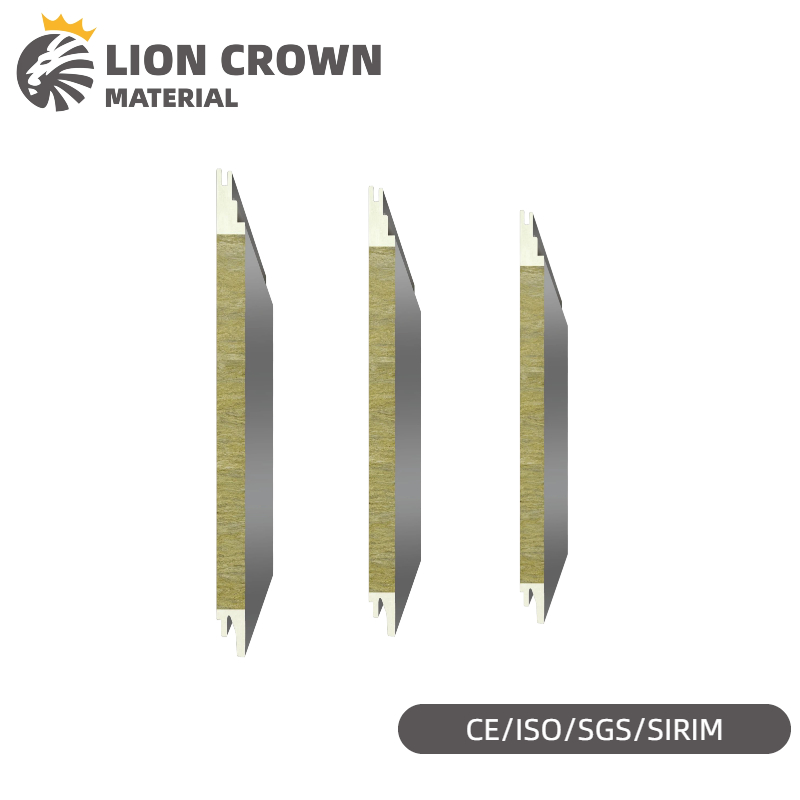 Rockwool Wall Sandwich Panel A Grade Fireproof Thermal Insulation