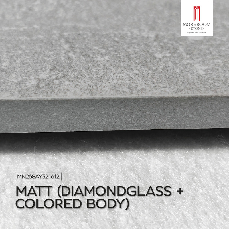Glazed Porcelain Slab Sandy Grey Med Marble Tiles for High End Flooring