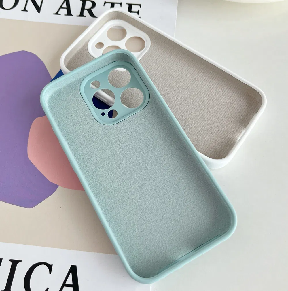 Чехол для iPhone из жидкого силикона, разноцветный