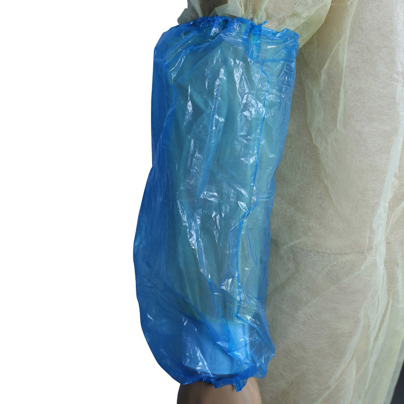 Durable Blue Polyethylene Disposable Arm Sleeve Covers for Protection