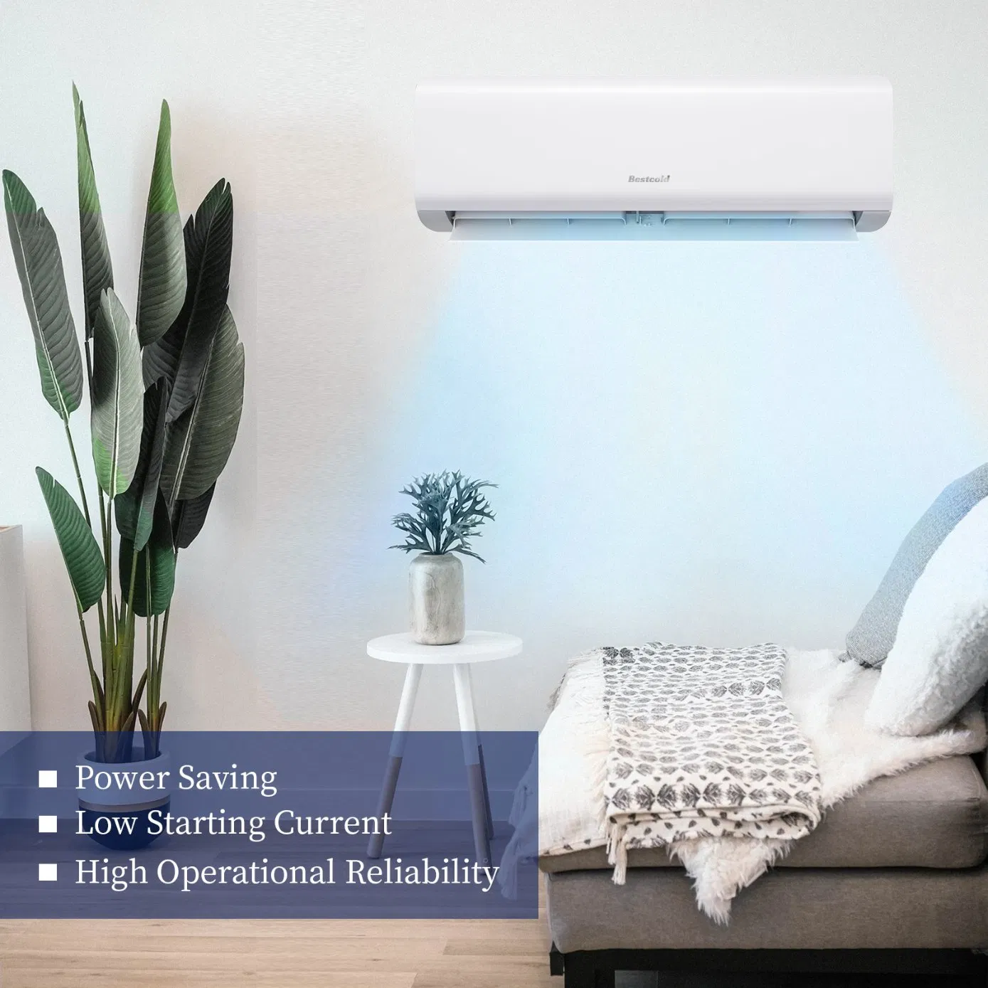 Bestcold 9000BTU 12000BTU 18000BTU 24000BTU 36000BTU Inverter Heating and Cooling Room Mini Split Air Conditioner