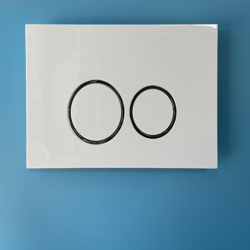 Wholesale ABS Plate Black White Double Flush Button for Wall-Hung Toilet Tank