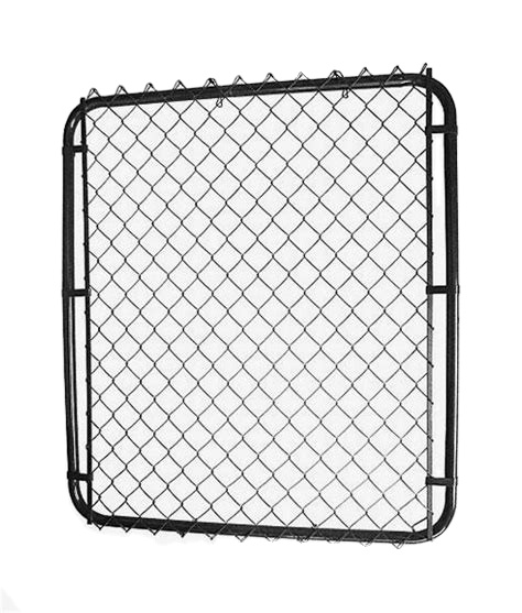 Construction Chain Link Fence Panel Galvanized Wire Mesh Vpc Coated