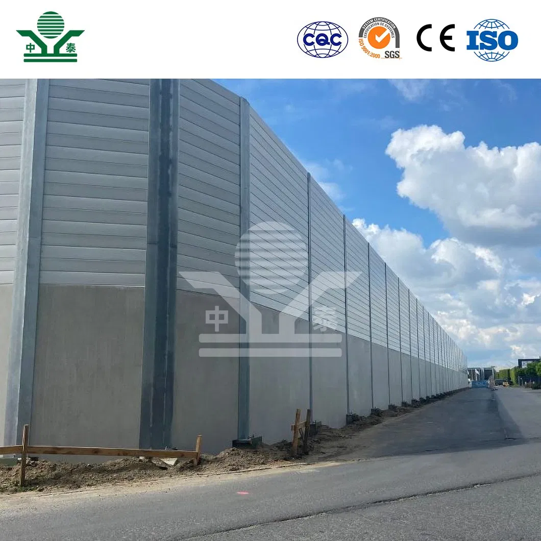 Zhongtai Balcony Sound Barrier China Manufacturing Noise Cancelling Barrier 100mm Thickness Factory Sound Barrier