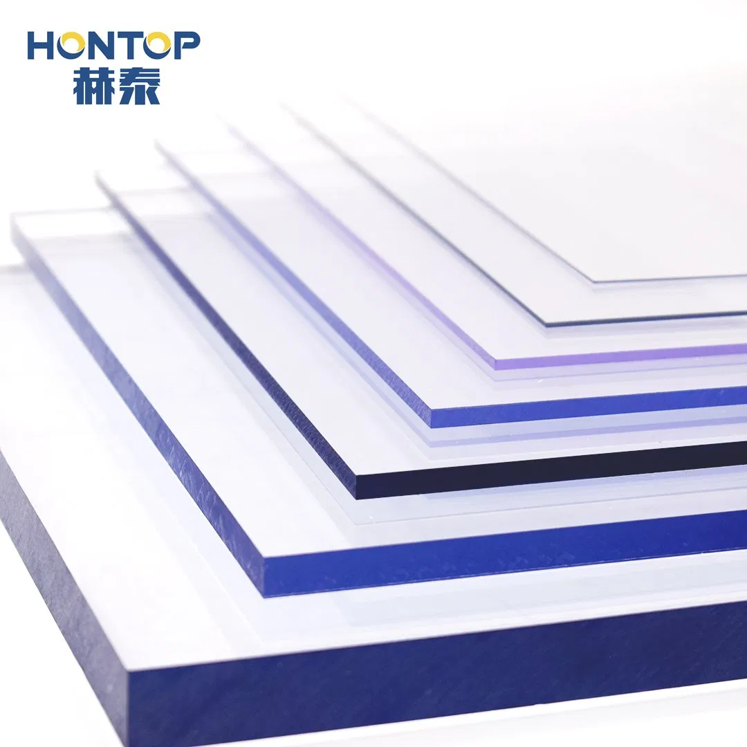 Clear 4X8FT Transparent Embossed Anti Scratch Diamond Crystal Board PC Frosted Policarbonato Plastic Panel Roofing Solid Textured Polycarbonate Sheet