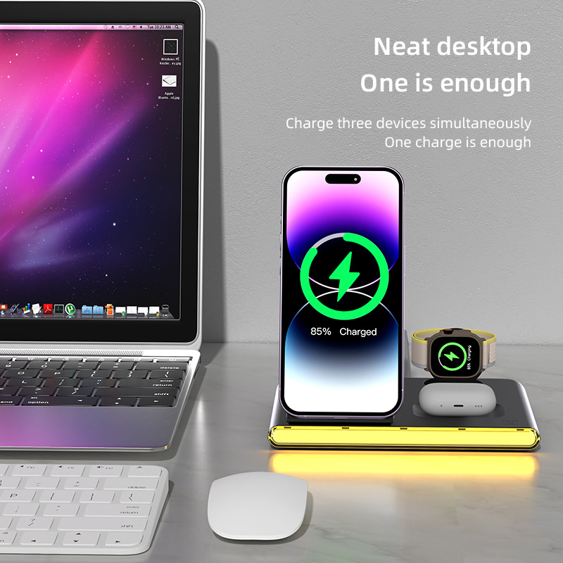 Магнитная беспроводная зарядка 15W Smart