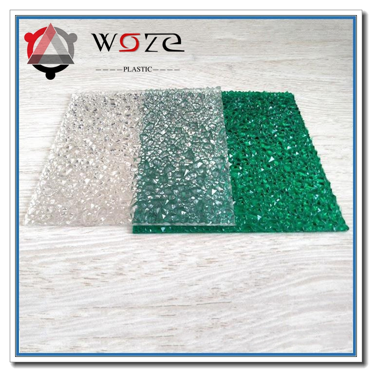 Plastic Polycarbonate Panel / Polycarbonate Sheets Poly Embossed Solid Sheets